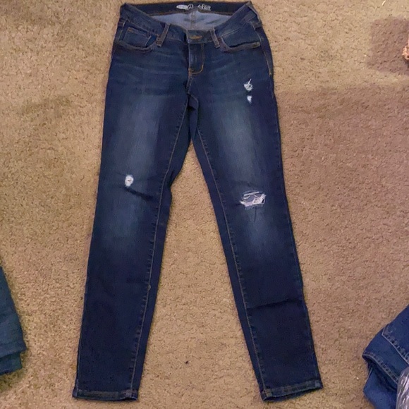 Skinny jeans old navy ripped size 4 regular - Picture 1 of 3